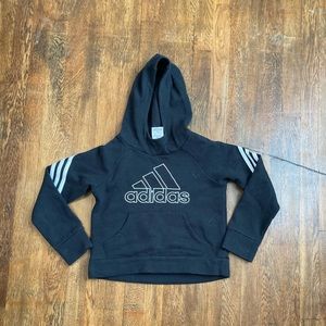 EUC cropped adidas hoodie size small